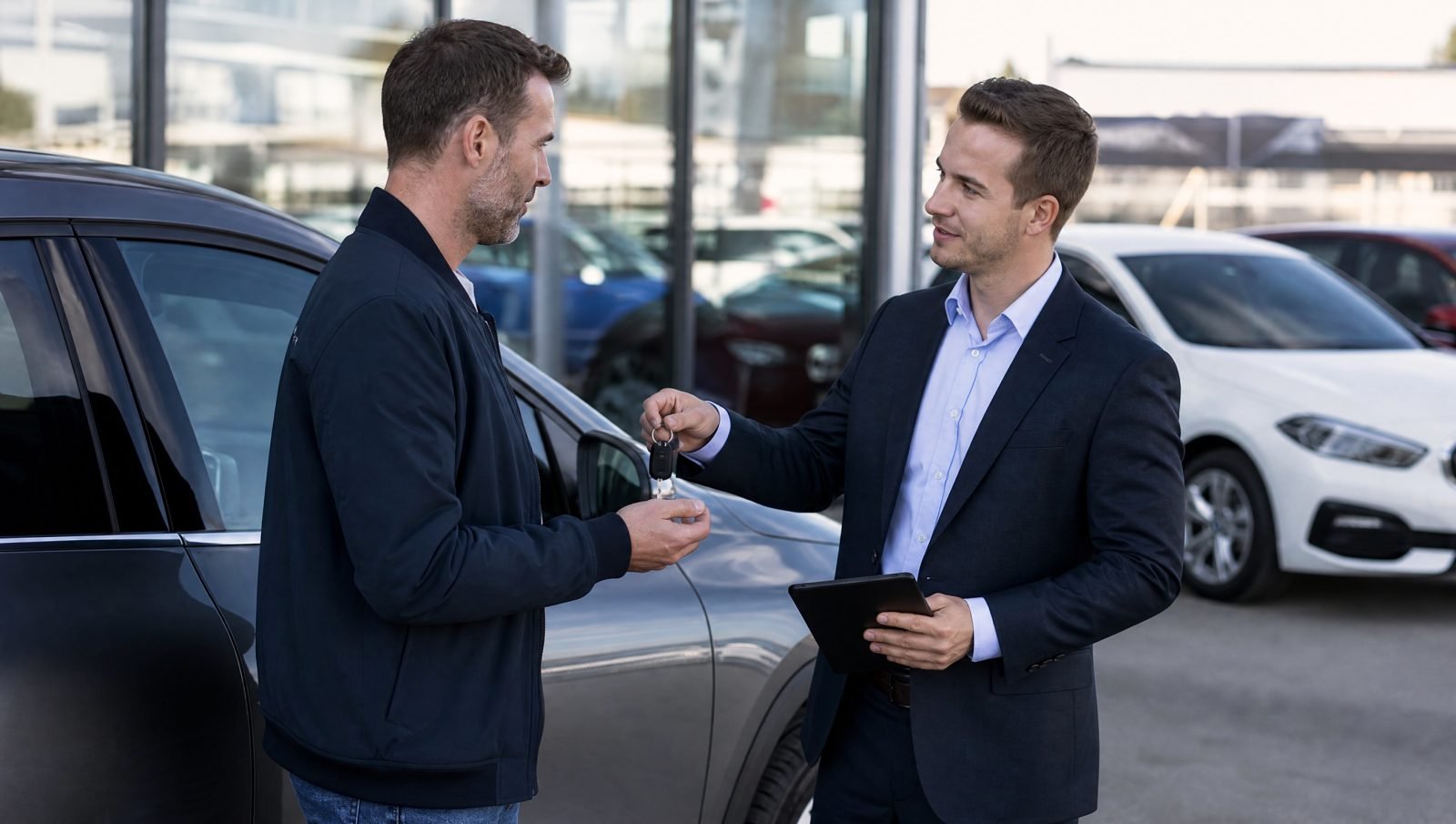 Realistische foto passend bij Wat is het verschil tussen een auto opkoper en autodealer? voor websit